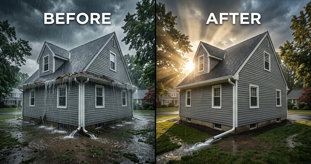 Storm damage restoration